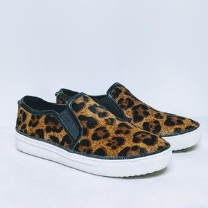 Botkier Leapord Leather Loafers Sz 8